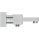 Chromfarbener Badethermostat mit quadratischem Design, ideal für die Installation in Badezimmern. Produkt von Ideal Standard.